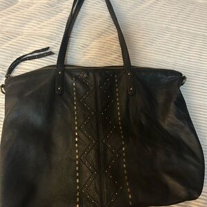 Lucky Brand Black Leather Shoulder Bag
